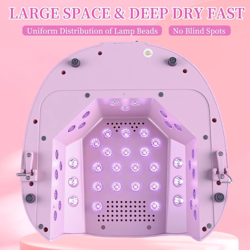 Lilac Purple Cordless Rechargeable UV LED Nail Dryer - Picture 5 of 15